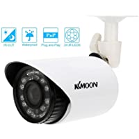 KKmoon 700TVL CCTV Cámara Bala IR-Cut 24 LED Impermeable Seguridad Día-Noche Visión Nocturna Vigilancia para Hogar…